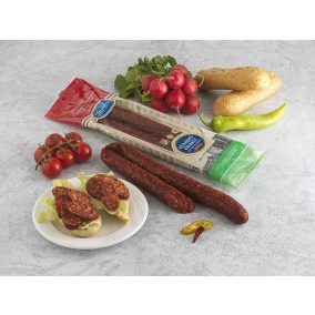 Kézműves vékony kolbász